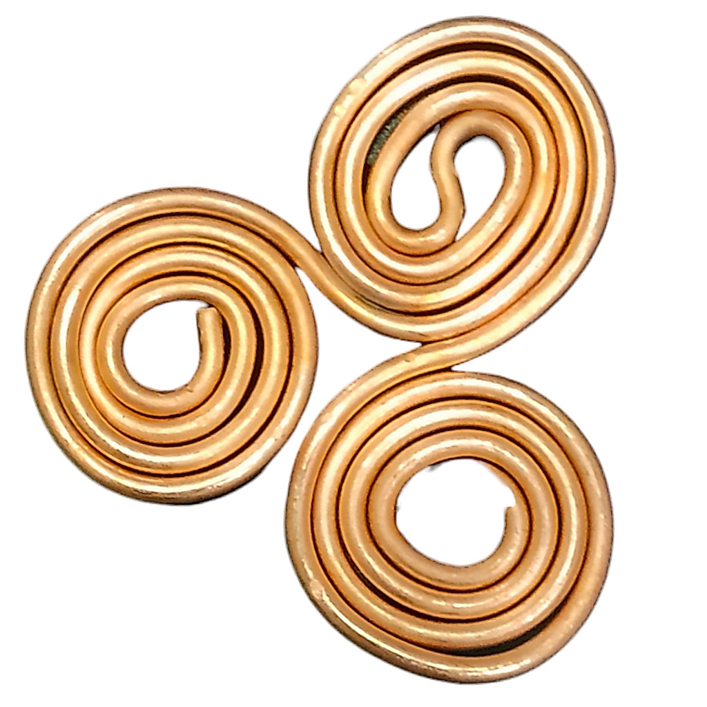 จี้ ทองแดง Tensor ring Triskele Hedeka Ancient Symbol