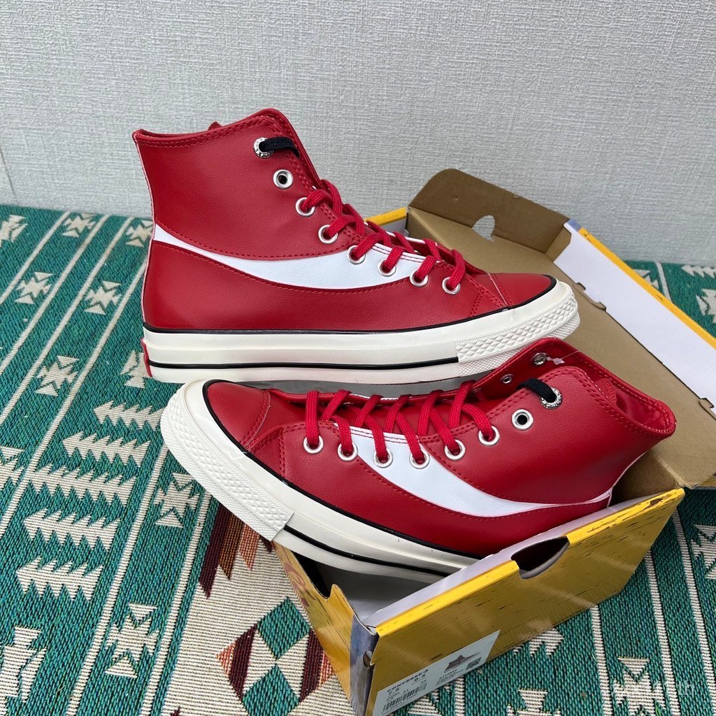 รองเท้า Converse/Converse Chuck Taylor 高帆布鞋 รองเท้านักเรียนรองเท้ากีฬาโรงเรียนสวมใส่ผ้าใบ star 复古 5D