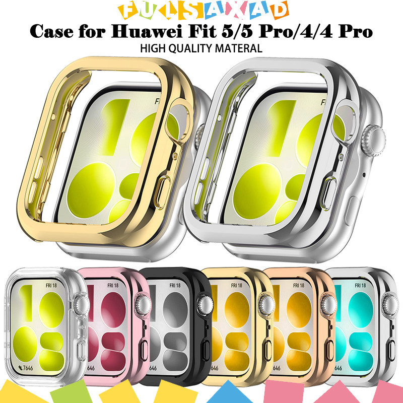 ฮาร์ด PC กรณีนาฬิกา for Huawei Watch Fit 5 5 Pro เชลล์ป้องกันหน้าจอปกป้องอุปกรณ์เสริมกรอบกันชน for Huawei Fit 4 4 Pro