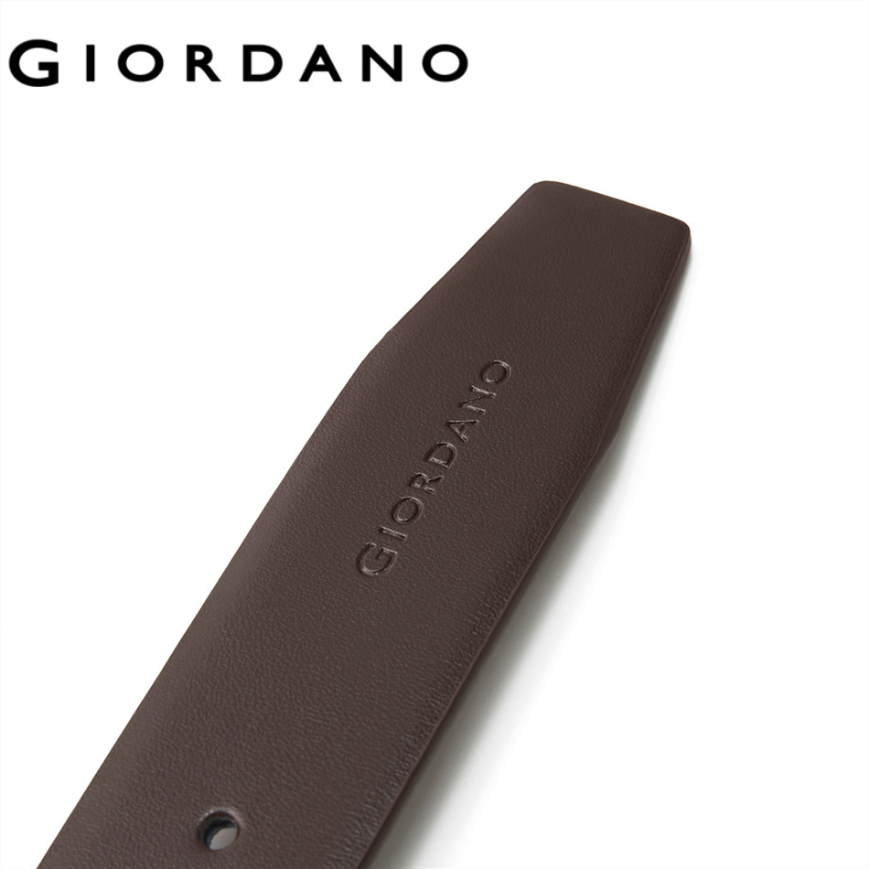 GIORDANO حزام رجالي جلد طبيعي بإبزيم دبوس — صورة 6