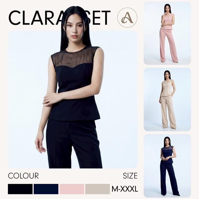 Clara Set ชุดเซตเสื้อซีทรูขายาว AN321