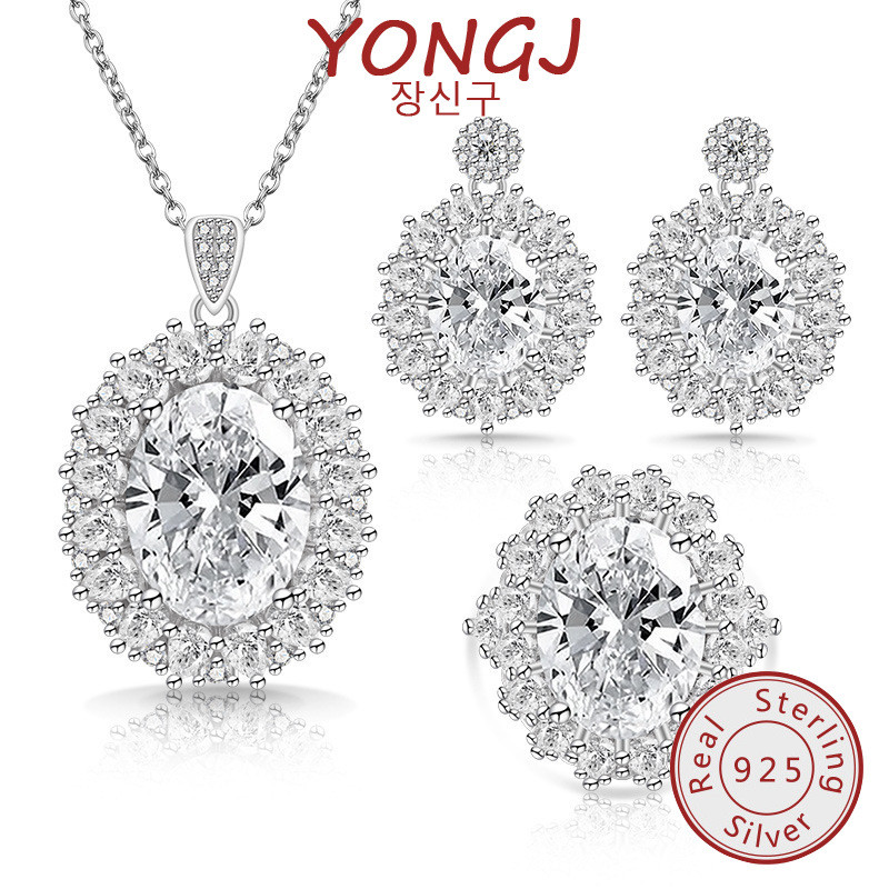 ชุดเครื่องประดับ Moissanite Diamond สุดหรู