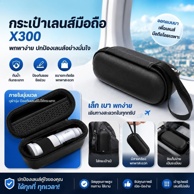 NEW ชุดช่างภาพเฉพาะกระเป๋า  vivo X300 Ultra  การออกแบบ 1: 1 ผ้า PU กันน้ำ ทนต่อการขัดถูและรอยขีดข่วน