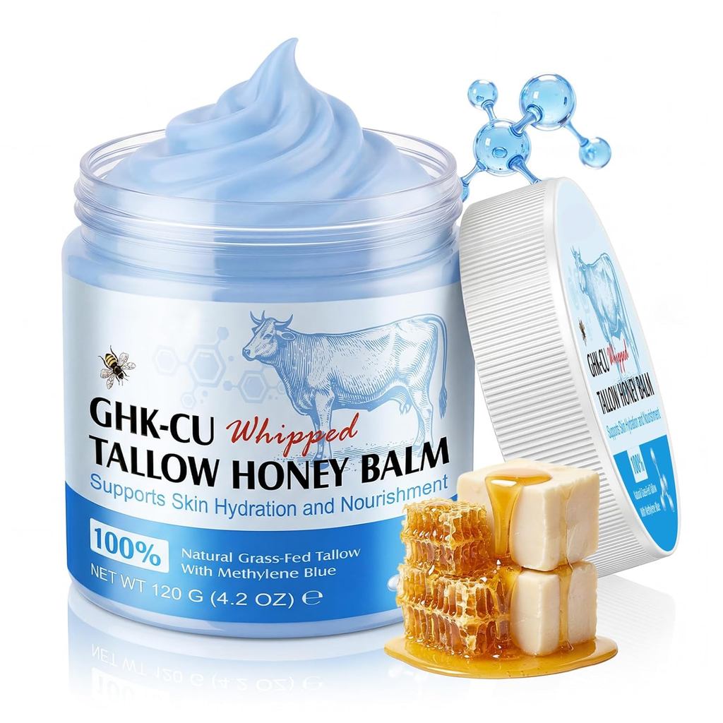GHK-CuCopperPeptidesBeefTallowfor,TallowandHoneyBalm|GHK-CuPeptideoisturizing&Anti-AgingforFace&Body