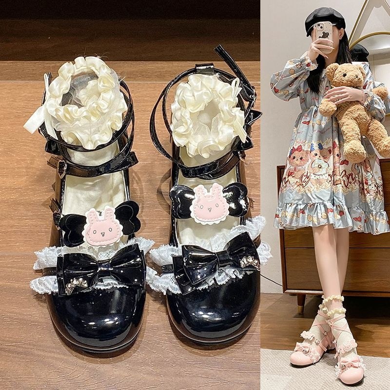 ขนาดใหญ่!Meow~Soft Cute 2026 lolita Shoes Butterfly#大码!Meow~Soft Cute 2026 lolita Shoes Butterfly