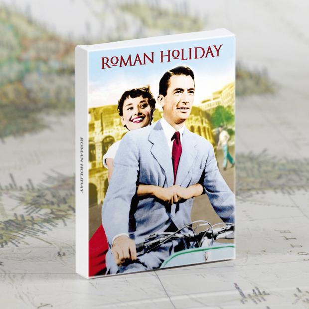 Roman Holiday Hepburn Classic Love Movie Postcard ins Beautiful Healing Wall ตกแต่งภาพวาด Photocard 