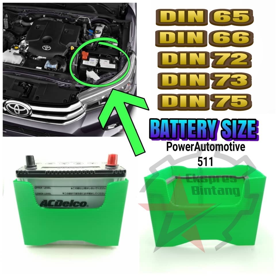 BATTERY JACKET DIN66 / DIN 72 / DIN 73 / DIN 75 / 370LN3-MF / 57412-LN3 ฝาครอบป้องกันแบตเตอรี่