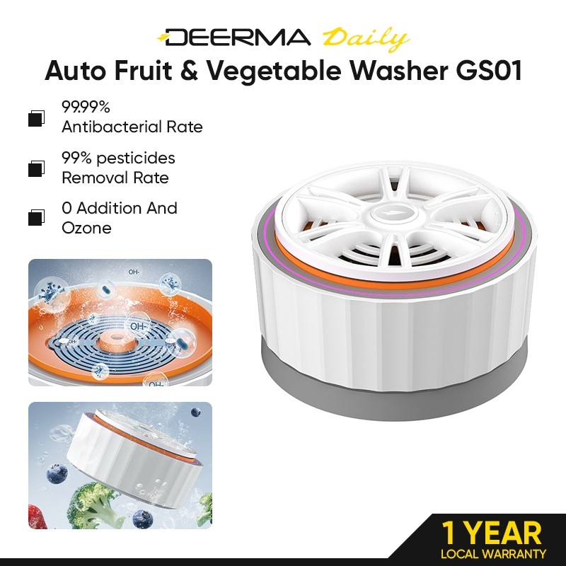 DEERMA GS01 เครื่องซักผ้าผักและผลไม้อัตโนมัติ