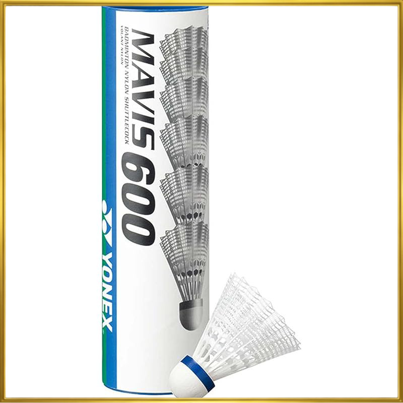 YONEX Nylon Shuttle Mavis 600P 6pcs M-600P-MIDDLE (White/M/Men's, Lady's)