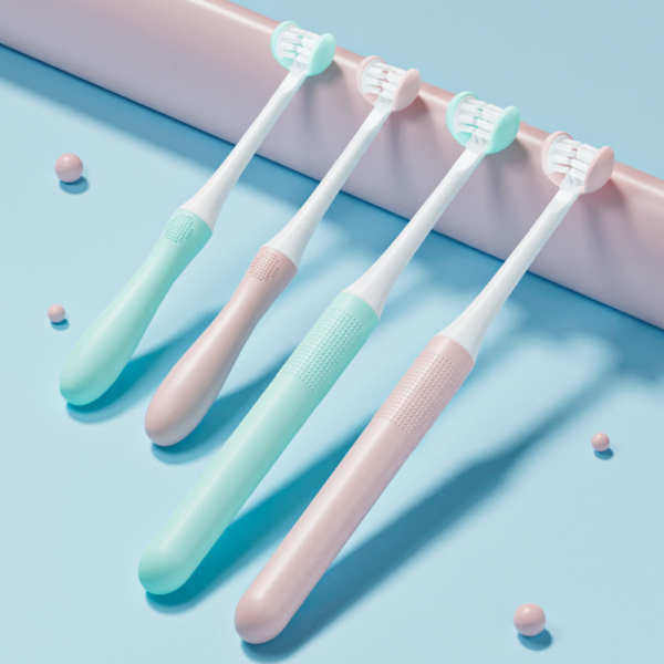 แปรงสีฟัน toothbrush Mose ขนแปรงนุ่มสามด้านเด็ก 3D แปรงสีฟัน 3 ถึง 6-12 ปี U-Shaped ผู้ใหญ่คู่ Famil