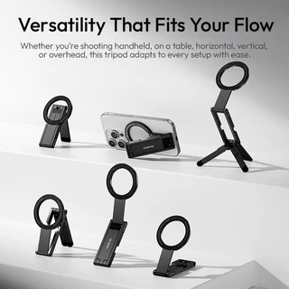 Ulanzi MA60 ขาตั้งกล้องโทรศัพท์ Magsafe แบบพับได้สําหรับโทรศัพท์มือถือ iPhone Dual-Side Magnetic ที่วางโทรศัพท์แบบปรับได้สําหรับ Vlog Live