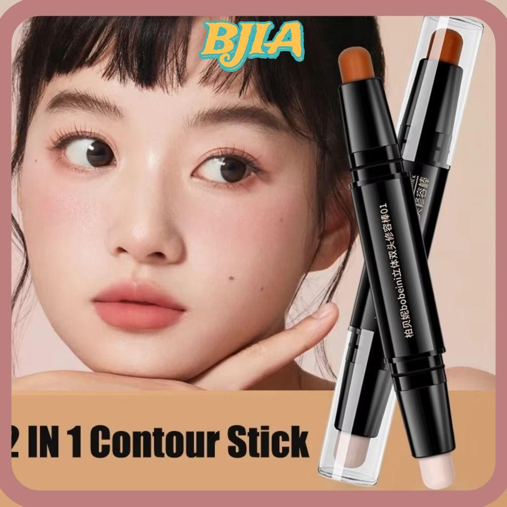 แท่งคอนทัวร์หน้า BJA V, ปากกาคอนซีลเลอร์ 2-in-1 ติดทนนาน, แต่งหน้าหน้าสองหัวเงาสะพานจมูกสูง