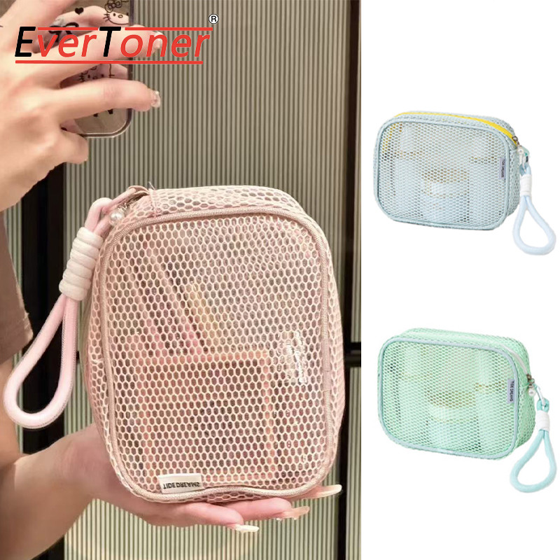 EverToner กระเป๋าเครื่องสําอางหญิงผ้าใบล้างแป้งกระเป๋าขนาดใหญ่ผู้หญิงแต่งหน้ากรณีจัดเก็บสําหรับเครื่องสําอางโทรศัพท์