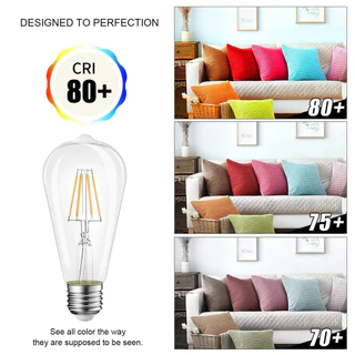 OYMG LED Retro Edison Filament หลอดไฟ ST64 220V E27 2 W/4 W/6 W/8 W/12 W/16 W แสงสีขาว 6000 K Neutral Light 4000 K แสง 3000 K