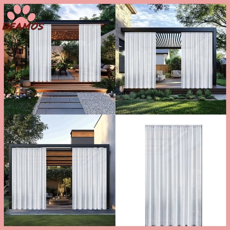 DE ทนทาน Sun light Resistance Window Curtain Screen สําหรับ Pergolas Instant Setups