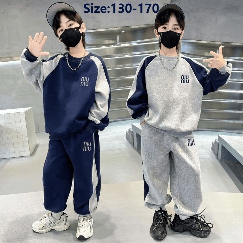 COCO ชุดเซ็ตเด็ชาย 2 ชิ้น เสื้อแขนยาว+กางเกงขายาว รุ่น A4466