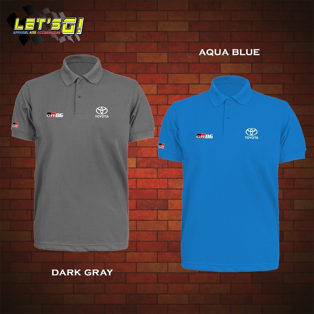 เสื้อโปโล Toyota GR 86 ผ้าฝ้ายคุณภาพสูง สำหรับทั้งชายและหญิง ขนาดXS-3XL