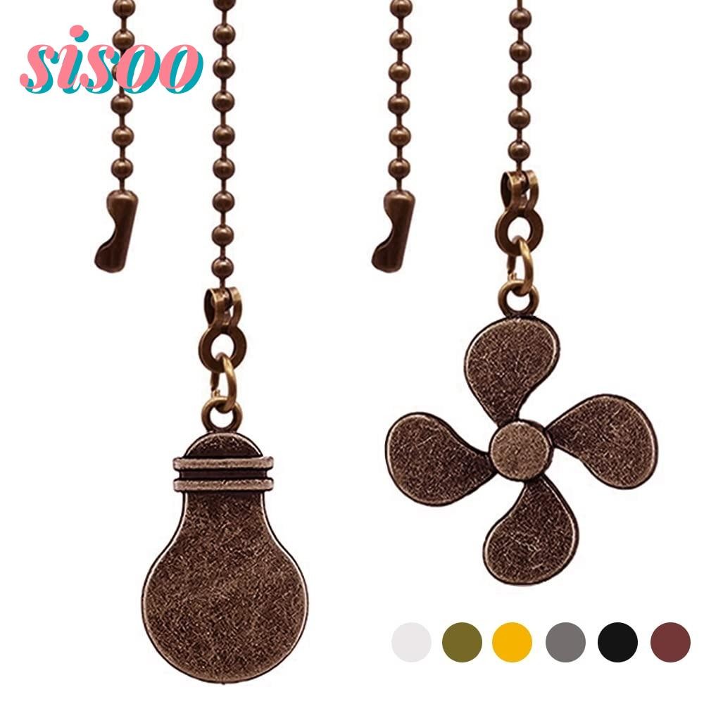 SIO ชุดโซ่ดึงไฟ, ตัวขยายโซ่พัดลมเพดานโลหะผสมสังกะสี 2 ชิ้น, หลอดไฟรูปพัดลมพัดลมเพดานรูปพัดลมโซ่พัดลม