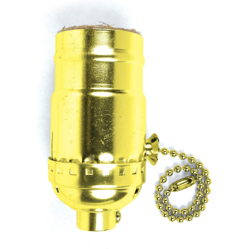 Jandorf, Pull Chain, 3 Way Brass 60411 Lamp Socket, Standard LIT7