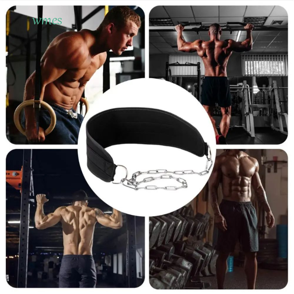 WMES1 Pull-up Belt, With Chain Workout Belt Weighted Dip Belt, Training Fitness Fitness Equipment We