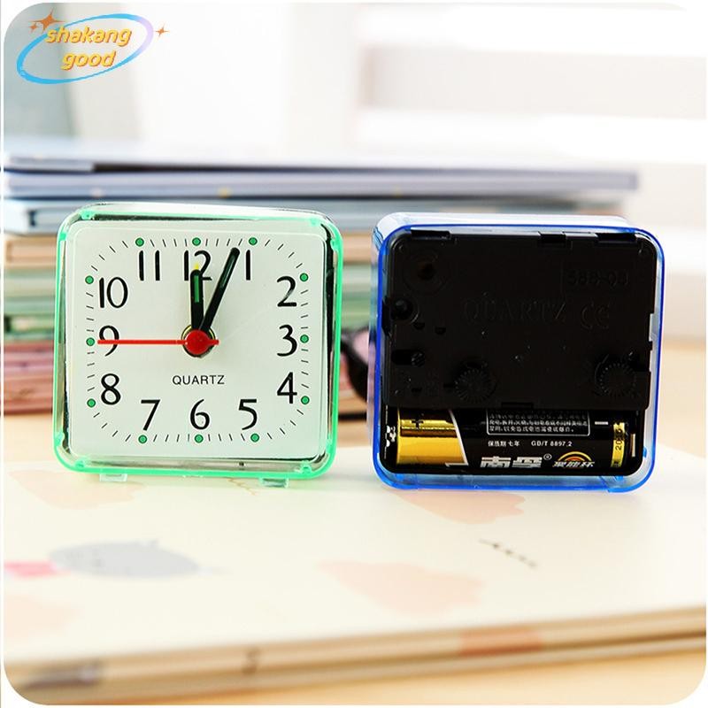 Skth นาฬิกาปลุกอะนาล็อกนักเรียนน่ารัก Square Desktop Decor Clock SKK