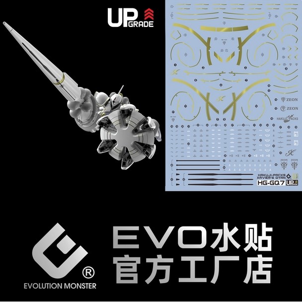 EVO HG 1/144 XAVIERS GYAN HAKUJI-PACKS Water Slide Decal Fluo Type (ไม่รวมชุด) EVOHG048