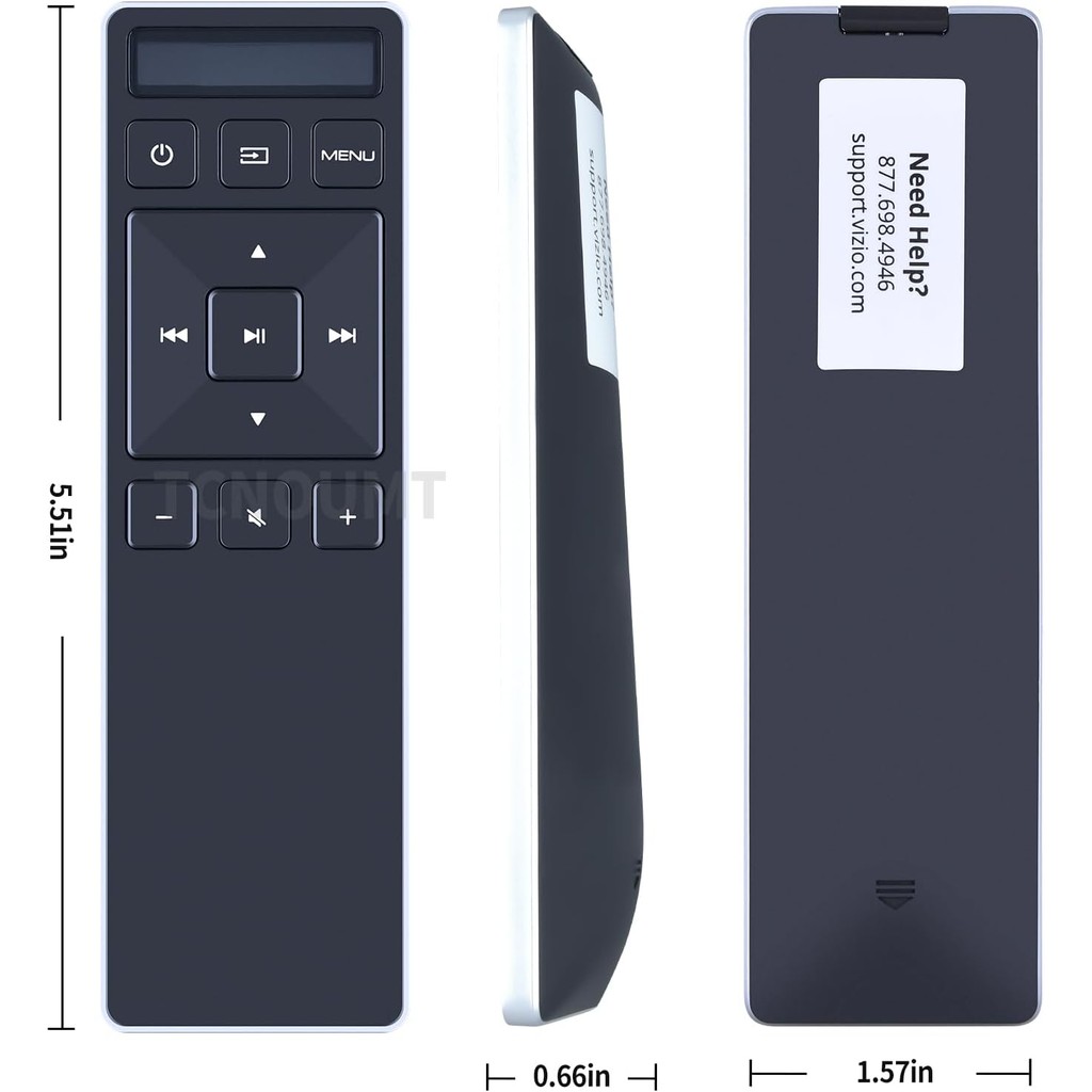 XRS551-E3 เปลี่ยนรีโมทคอนโทรลสําหรับ Vizio Soundbar XRS5514-F XRS551-C XRS351-C SB3251N-E0 SB3621N-E