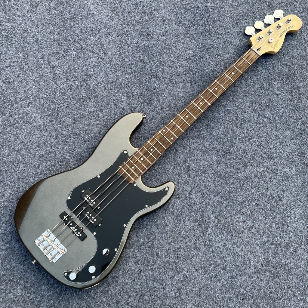 Fender Fanta squier รูปแบบใหม่ affinity Electric Bass PJ Bass Beginner Carbon Grey Metallic