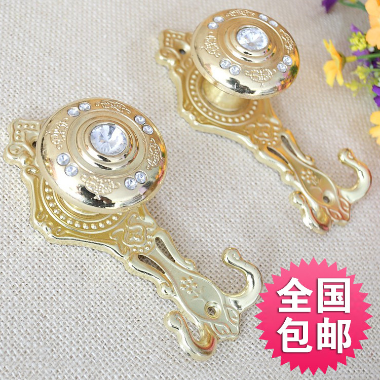 High-End แปดเพชรผ้าม่าน Hook Wall Hook Wall Hook Ball Hook Strap Hook Tie Ball Hook Coat Hook อุปกรณ