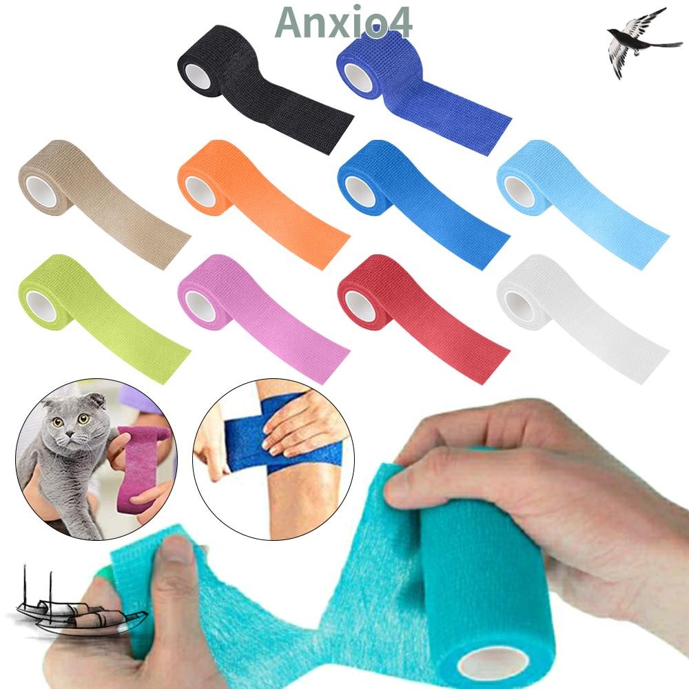 ANXIO4 Sport Wrap Tape, Breathable Anti slip และ shock-absorbing Elastic tattoo อุปกรณ์ Elastic Self