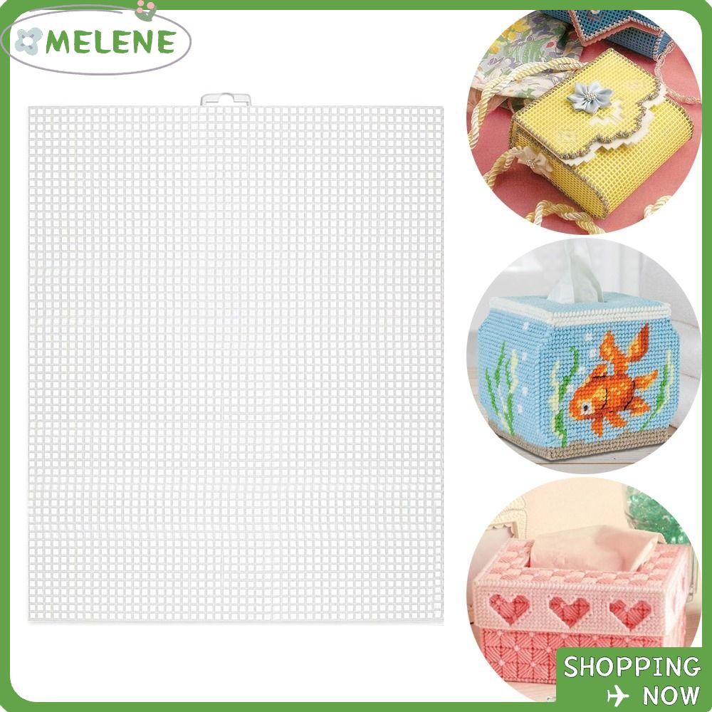 MELENE Bag Mesh Grid, 33.5x26CM Canvas Bag Sheets, DIY Crafting Plastic 7CT Bag Rug
