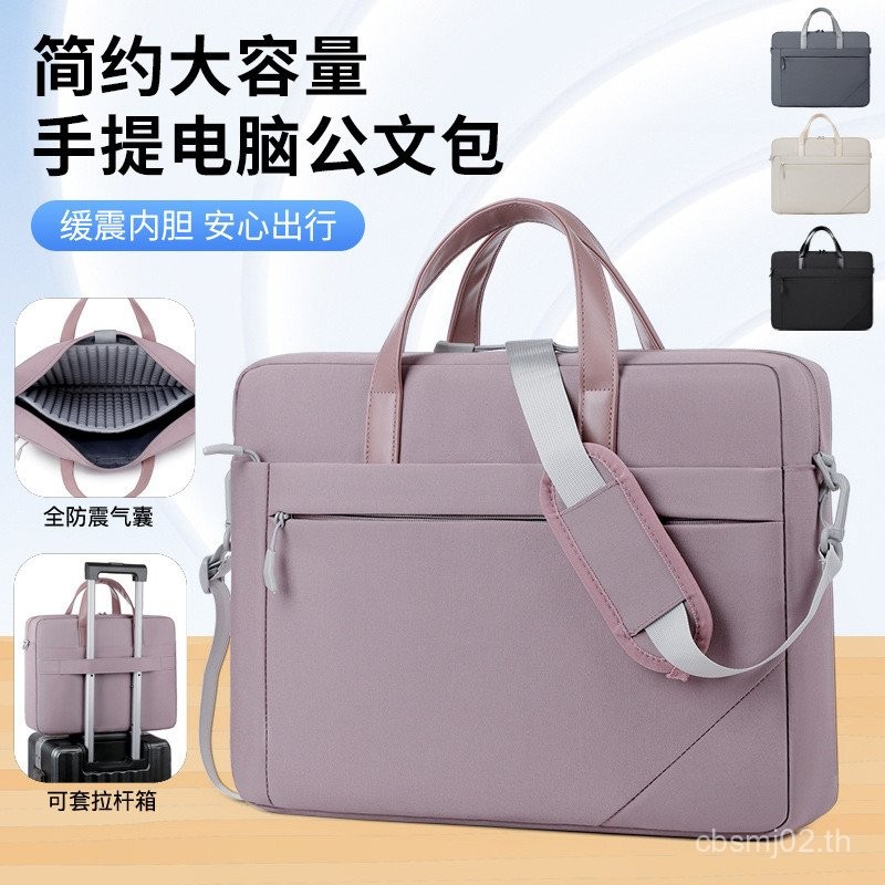 กระเป๋าแล็ปท็อปCrossbodyกระเป๋าโน้ตบุ๊คกระเป๋าเอกสารกันน้ํา 43-4714 ซม.ผู้ชายผู้หญิงพิมพ์โลโก้ได้PL8