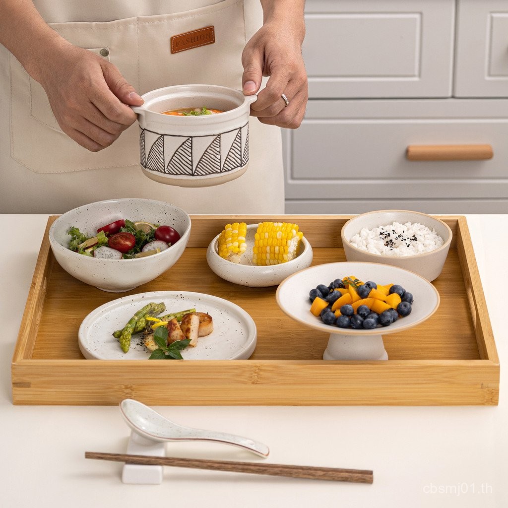 เซรามิค Confinement Tableware ชุดคลอดบุตร One-Person ถาดอาหารชุดจานอาหารค่ําประณีต High-End Confinem