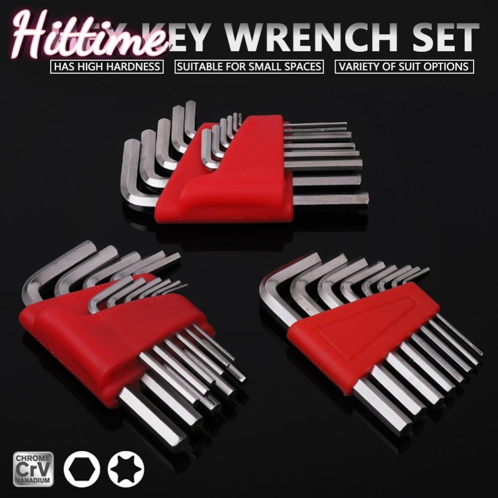 HITTIME 5/8/11 ชิ้น 1.27-6 มิลลิเมตร Hex ชุดกุญแจประแจอัลเลนเมตริกประแจอัลเลนประแจเมตริกประแจนิ้วประ