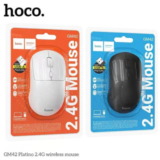 HOCO GM42 เมาส์ไร้สาย 2.4G เชื่อมต่อเสถียร ปรับ DPI 3 ระดับ พร้อม 4 ปุ่มกด ใช้งานง่าย ถ่าน AA hc6