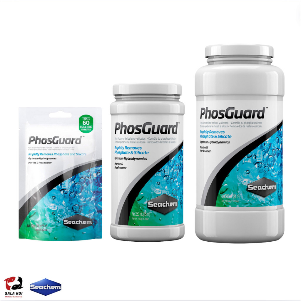 Seachem PhosGuard เม็ดควบคุมฟอสเฟสและซิลิเกตแบบรวดเร็ว ใช้ได้ทั้งตู้น้ำจืดและตู้น้ำทะเล