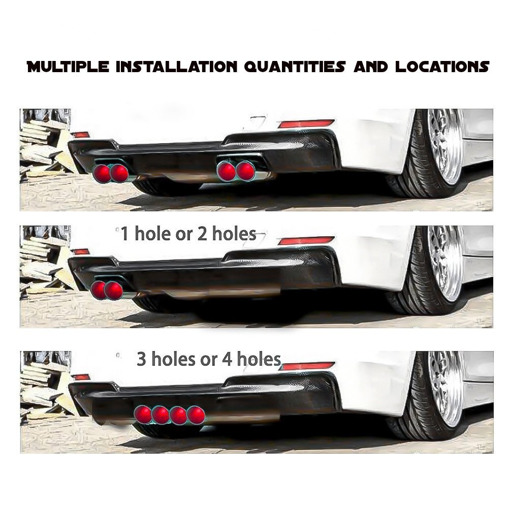 1/10 Scale RC รถท่อไอเสียที่สมจริงพร้อมไฟ LED