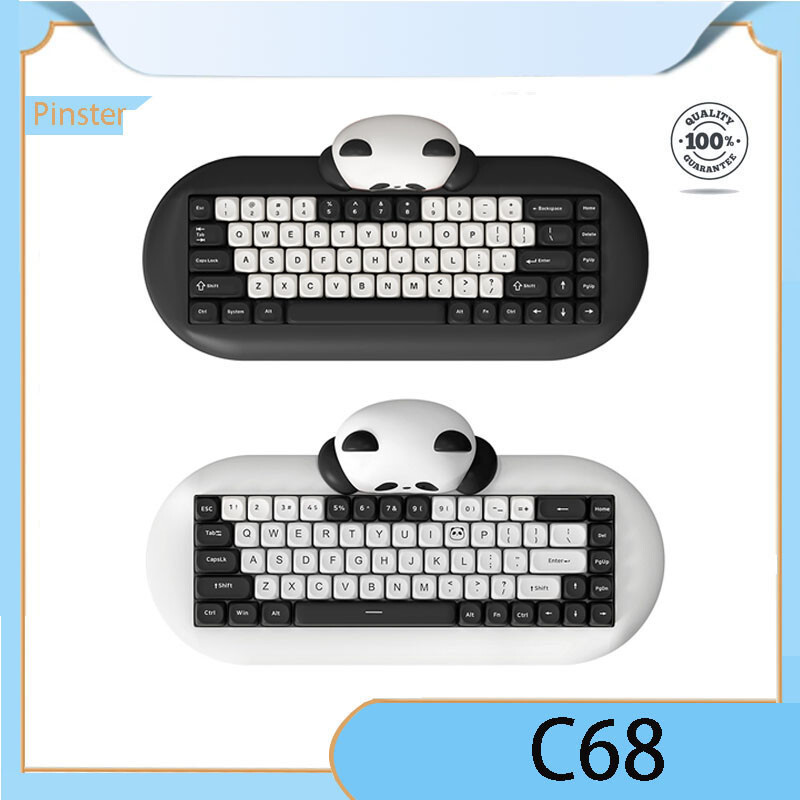 Yunzii C68 Mechanical Keyboard คีย์บอร์ดแบบกําหนดเองแบบถอดเปลี่ยนได้ RGB 65%