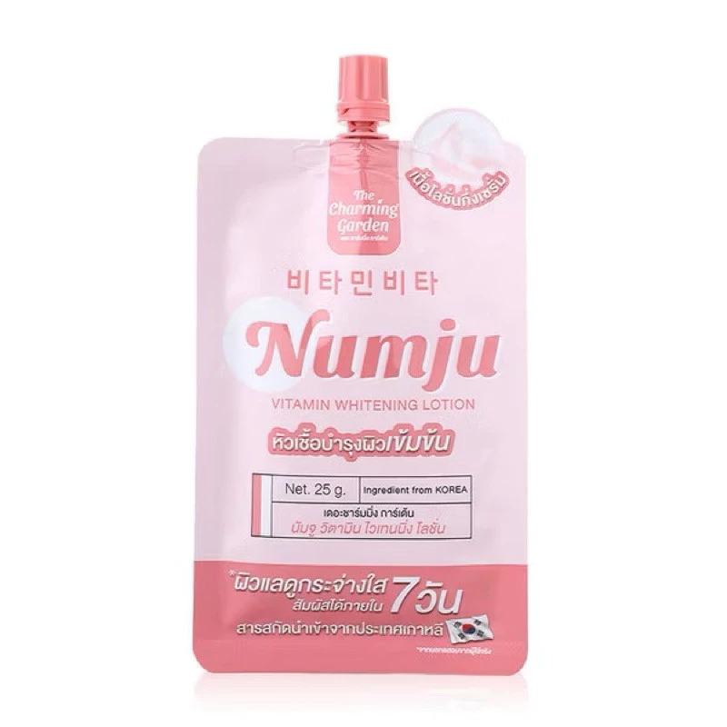 [ของแท้ โค้ดเยอะ ไลฟ์ลด50%] 1ซอง 25g. (ซอง) นัมจู ไวเทนนิ่ง โลชั่น วิตามินเกาหลี Numju Vitamin