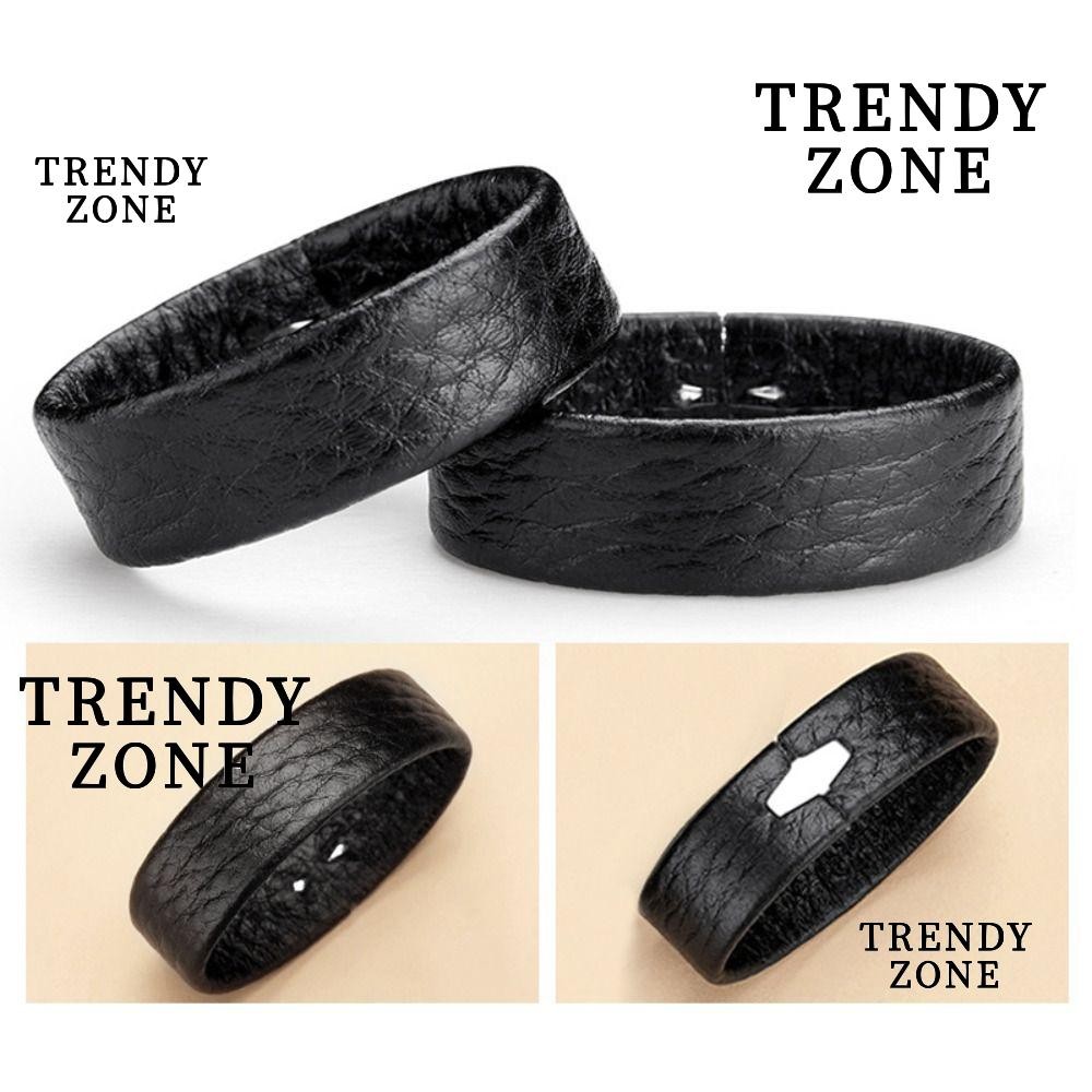 TRENDYZONE ชิ้นส่วนห่วงของเข็มขัดวัวหนังแท้, ชุดทำเองสำหรับแหวนเข็มขัดผู้ชาย, อุปกรณ์เสริมเข็มขัดคุณภาพดี