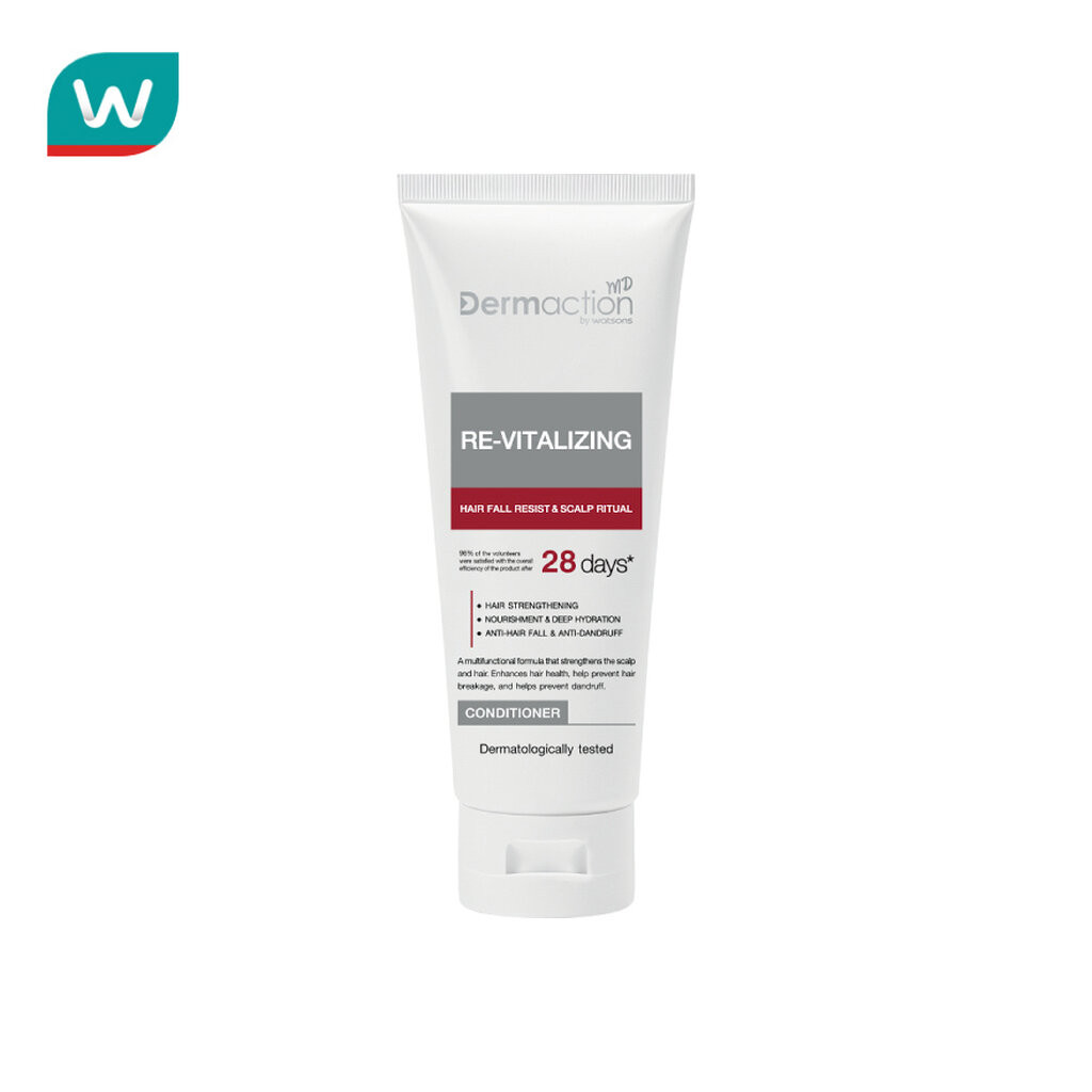 Dermaction Plus by Watsons เดอมาแอคชัน บาย วัตสัน แฮร์ ฟอล รีซิสท์ แอนด์ สคัลพ์ ริชชวล คอนดิชันเนอร์ 200มล