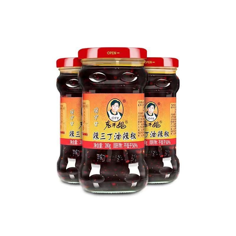 280g Lagan Mom Spice Three Diced Oil Chili Promotion ของแท้กุ้ยโจวเผ็ด