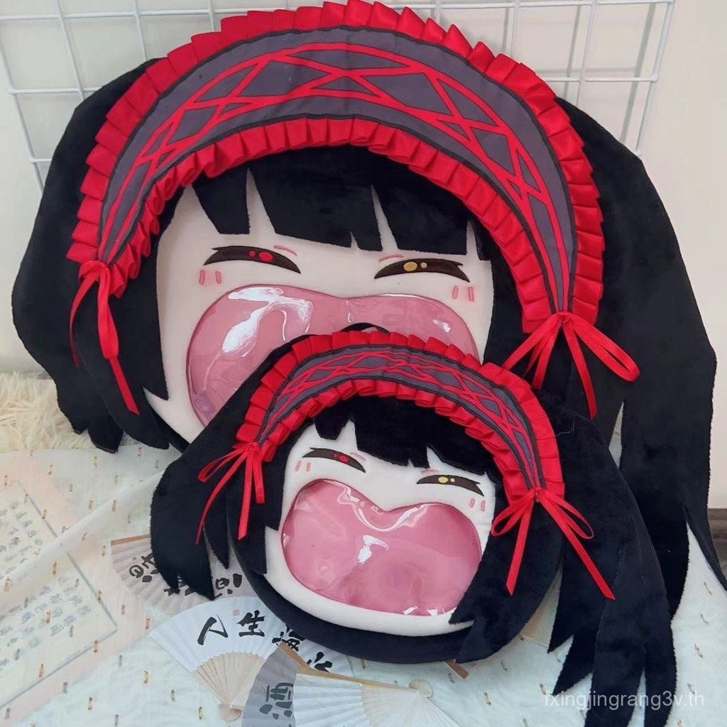 DATE A LIVE Tokisaki Kurumi ตุ๊กตาพร้อมกระเป๋าสะพายข้างแบบเปิดกว้าง