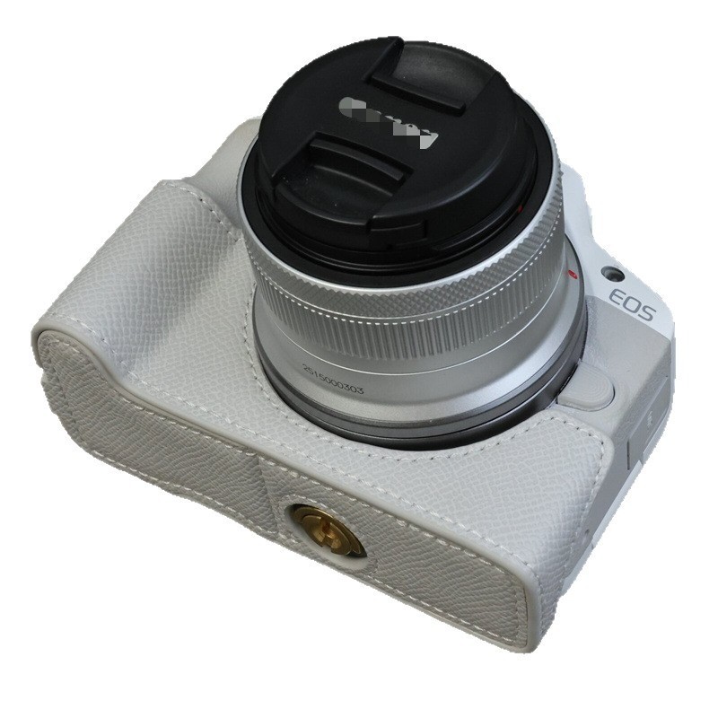 PU ครึ่งสําหรับ Canon EOS R50 กล้องป้องกันฐานด้านล่างสําหรับ Canon EOS R100 กระเป๋ากล้องอุปกรณ์เสริม