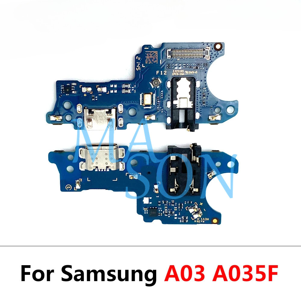 สําหรับ Samsung A03 A035 A035F A035G A035M USB ชาร์จบอร์ดสายอ่อน