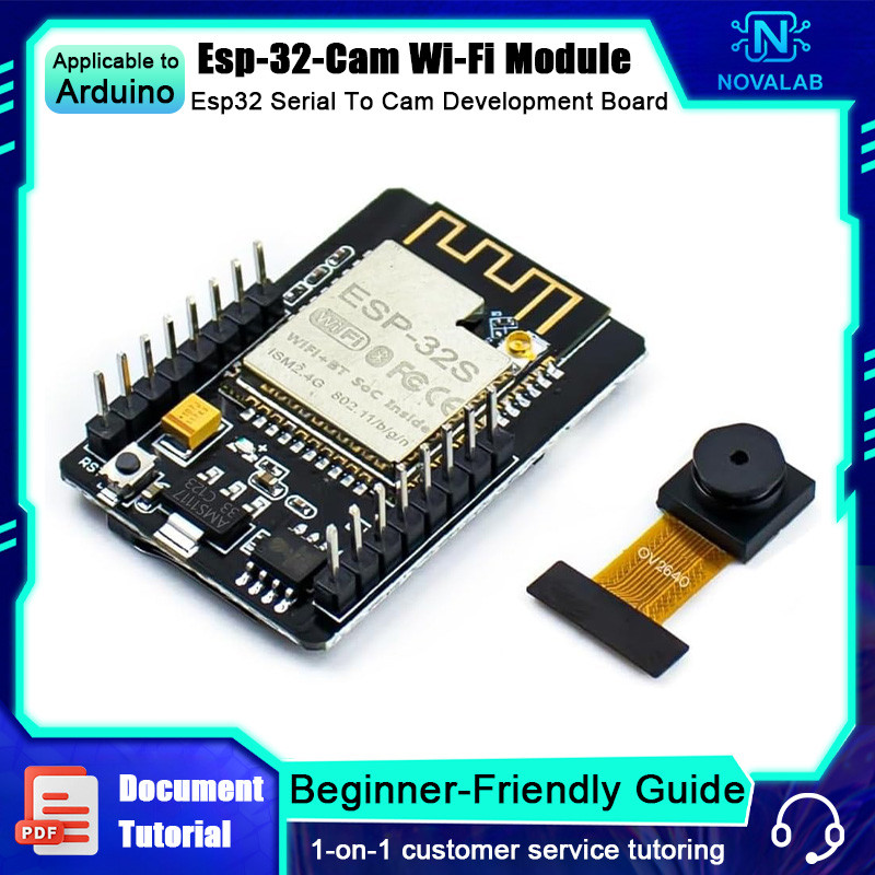 NovaLab Esp-32s Wi-Fi โมดูล Esp32 Serial To Cam Development Board 5v บลูทูธ Ov2640 กล้องสําหรับ Ardu