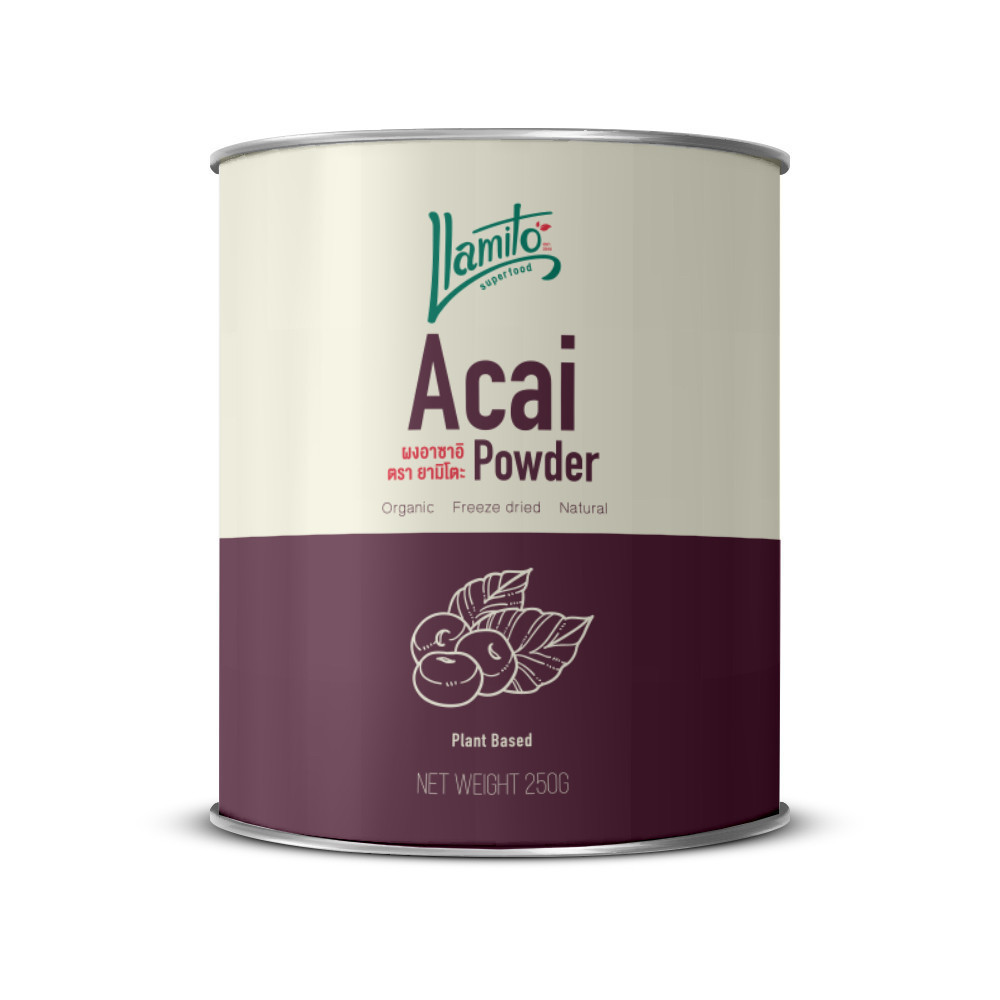 Llamito Organic Acai Berry Powder (250กรัม) อาซาอิเบอร์รี่