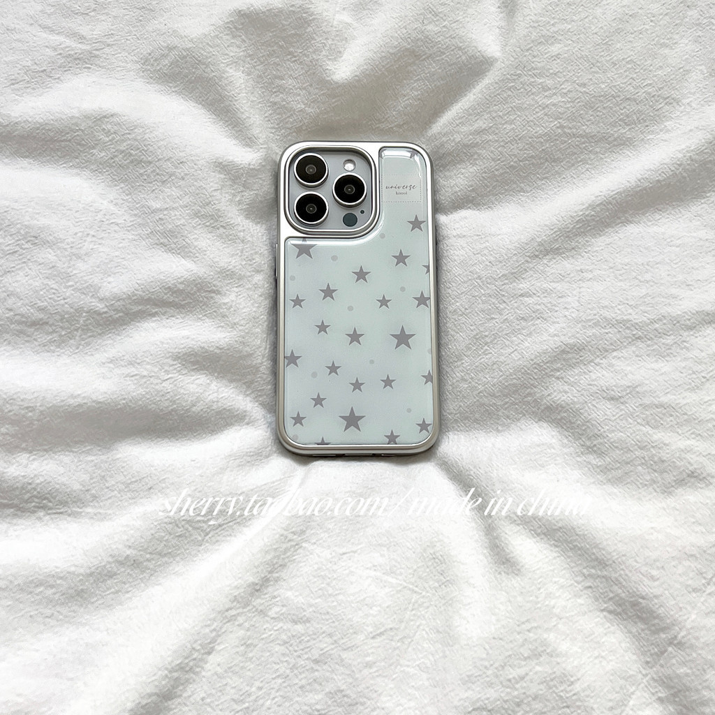สีเขียวอ่อน Five-Pointed Star เคสโทรศัพท์ Drop-Resistant สําหรับ iPhone 16 Promax 15 Promax 11 12 13 14plus 15plus 16e 16plus 16pro 15pro