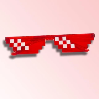 แว่นตากันแดด Mosaic Glassesคอสเพลย์อะนิเมชั่น โมเสค พิกเซล แว่นกันแดด thug life glasses