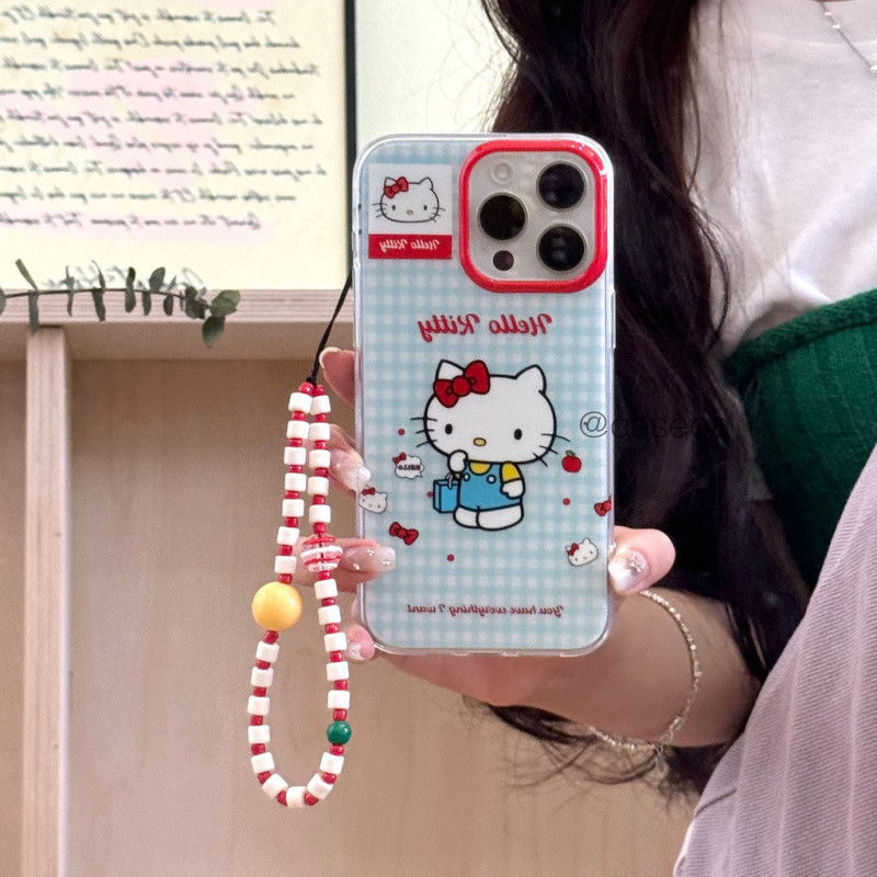 ลาง แมวโทรศัพท์โซ่เคสโทรศัพท์น่ารักเหมาะสําหรับ ไอโฟน 12 13 14 15 16 มือโปร สูงสุด กันกระแทกป้องกันฝาหลังกรณีป้อง